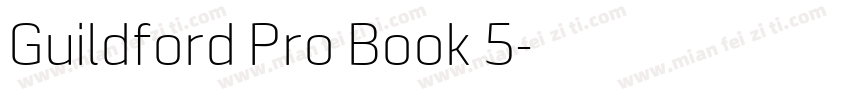 Guildford Pro Book 5字体转换